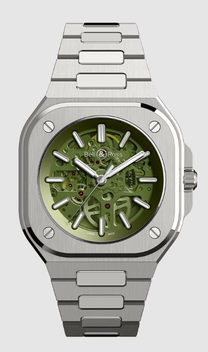 Bell & Ross BR 05 SKELETON GREEN BR05A-GN-SKST/SST Replica watch - Click Image to Close